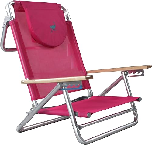 Vista 11 de Ostrich South Beach - Silla de arena, azul/blanco