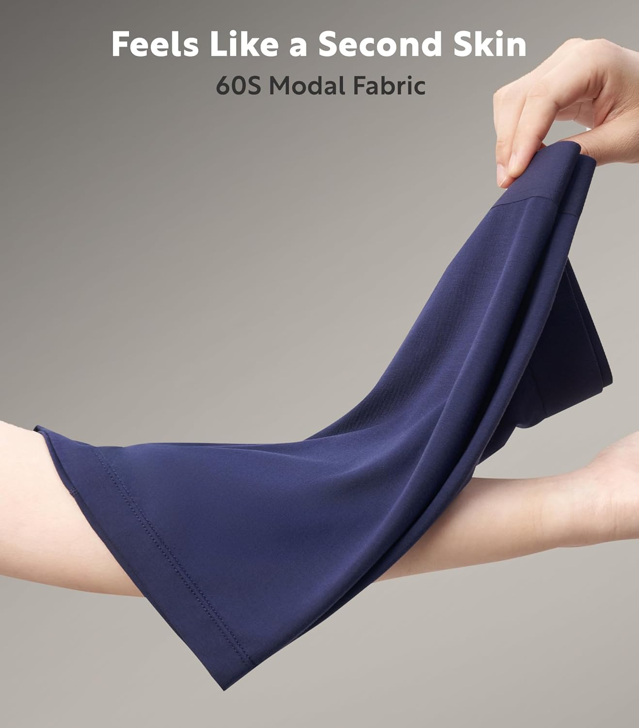 DAVID ARCHY Mens Underwear Silky Soft Second Skin Modal Boxer Briefs Waistfree Seamless Waistband Underwear for Men Pack of 4 - Image 5