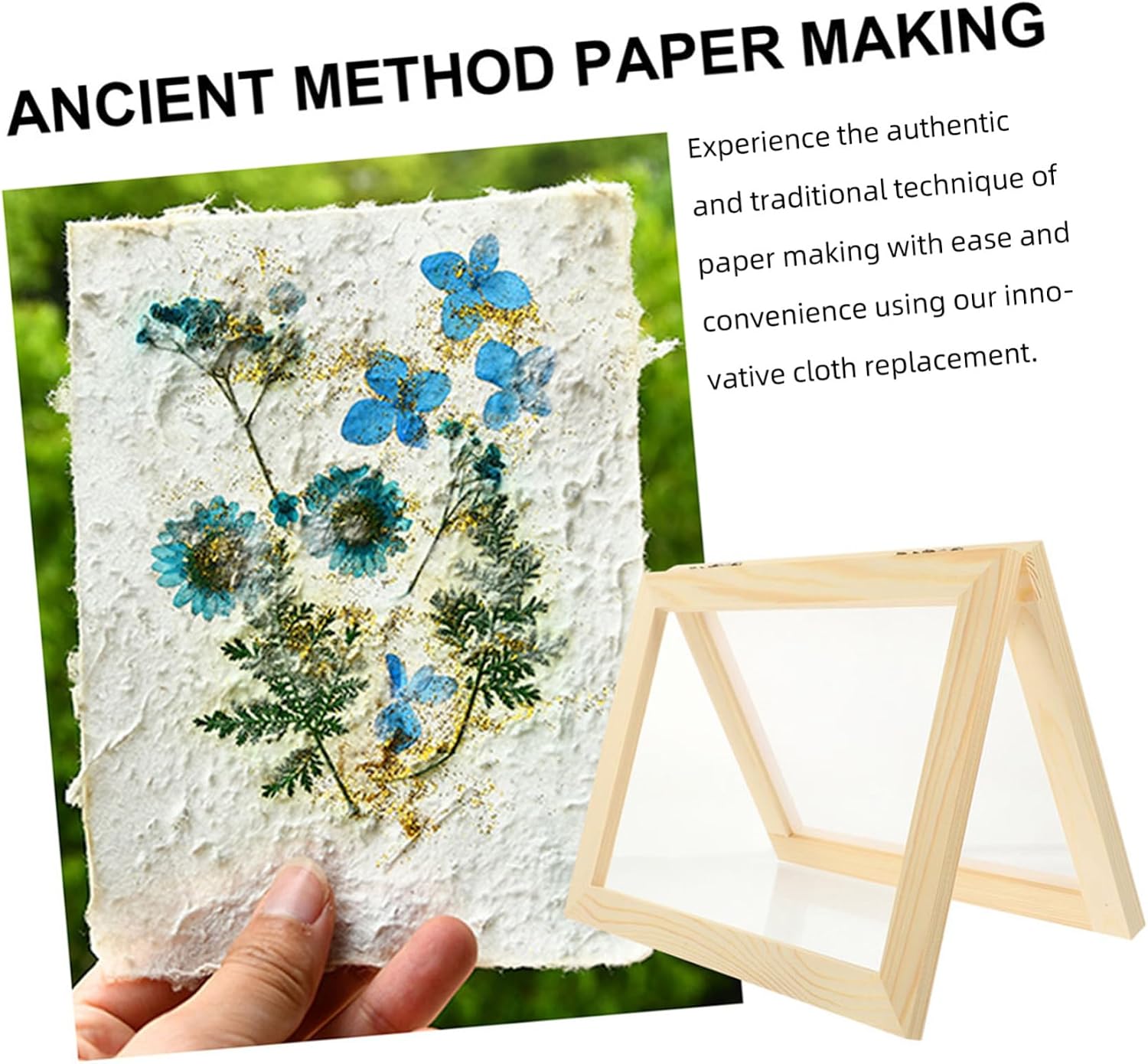 DOITOOL 10sets Paper Making Accessory Kit Handicraft Mesh for Paper Making Replacement Cloth