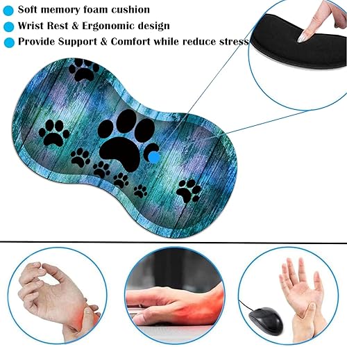 Miniatura 3 de Alfombrilla ergonómica para mouse con soporte para teléfono, soporte para bolígrafo + bonito posavasos + mini gancho, soporte multifuncional para