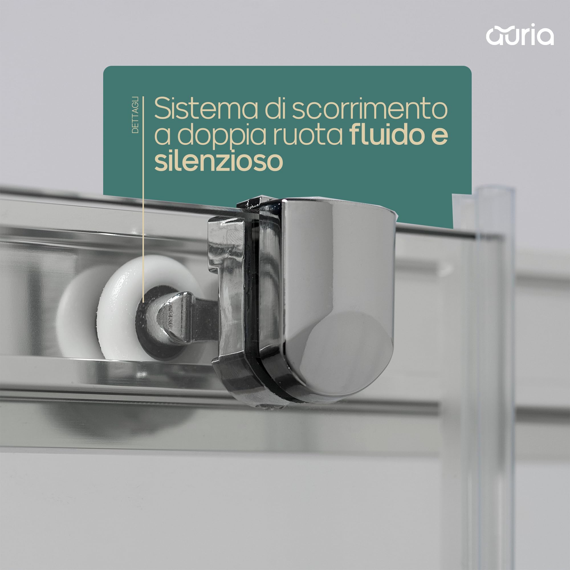 Box Doccia Angolare 70x90 cm - Cabina Doccia con Porta Scorrevole Vetro Temperato 6mm,Opaco e Anticalcare con Profilo in Alluminio Cromato e Chiusura Magnetica - Facile da Installare e Pulire