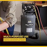 Vista 2 de Klutch 29-Gallon Air Compressor, 2.5 HP, 120 Volts, 175 PSI