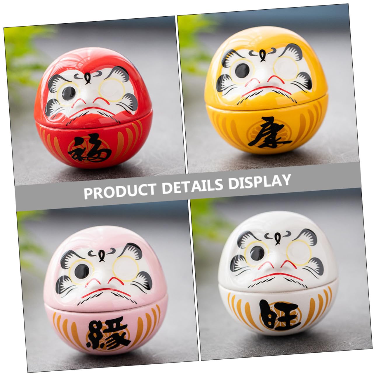 Gatuida 6piezas Adornos de Gato Suerte Japoneses de Cerámica Decoración para Escritorio Adorable Estatua para Vaso Manualidades para Decoración de Hogar