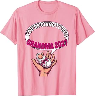 Men's You're Going To Be A Grandma 2027 Playful Family Milestone T-Shirt