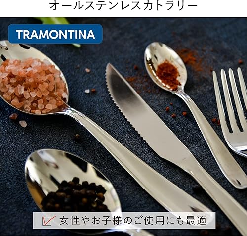 Miniatura 4 de Tramontina 63902010 Cuchara de mesa, Malasia, 7.5 pulgadas (7.5 in), acero inoxidable 18-10, fabricado en Brasil