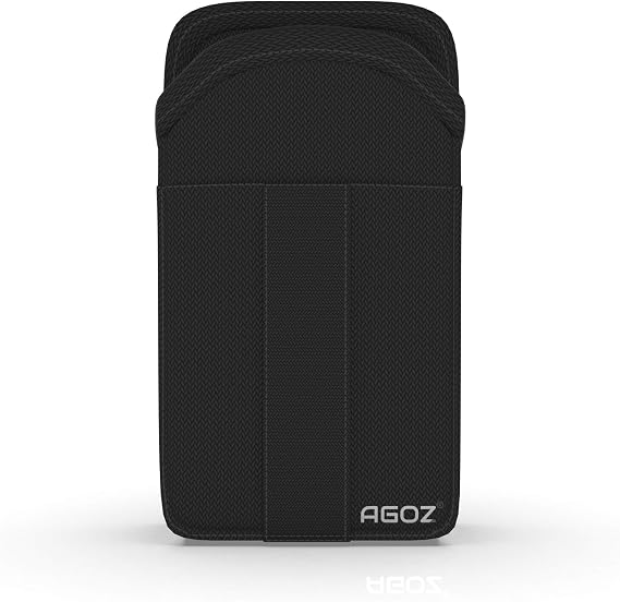 Agoz Scanner Holster Compatible With Honeywell Dolphin CT40 CT50 CT50h CT60 CN51 CN75 CN75e Handheld Barcode Touch Mobile Computer, Rugged Case Pouch Cover with Metal Clip, Belt Loops,Credit Card Slot