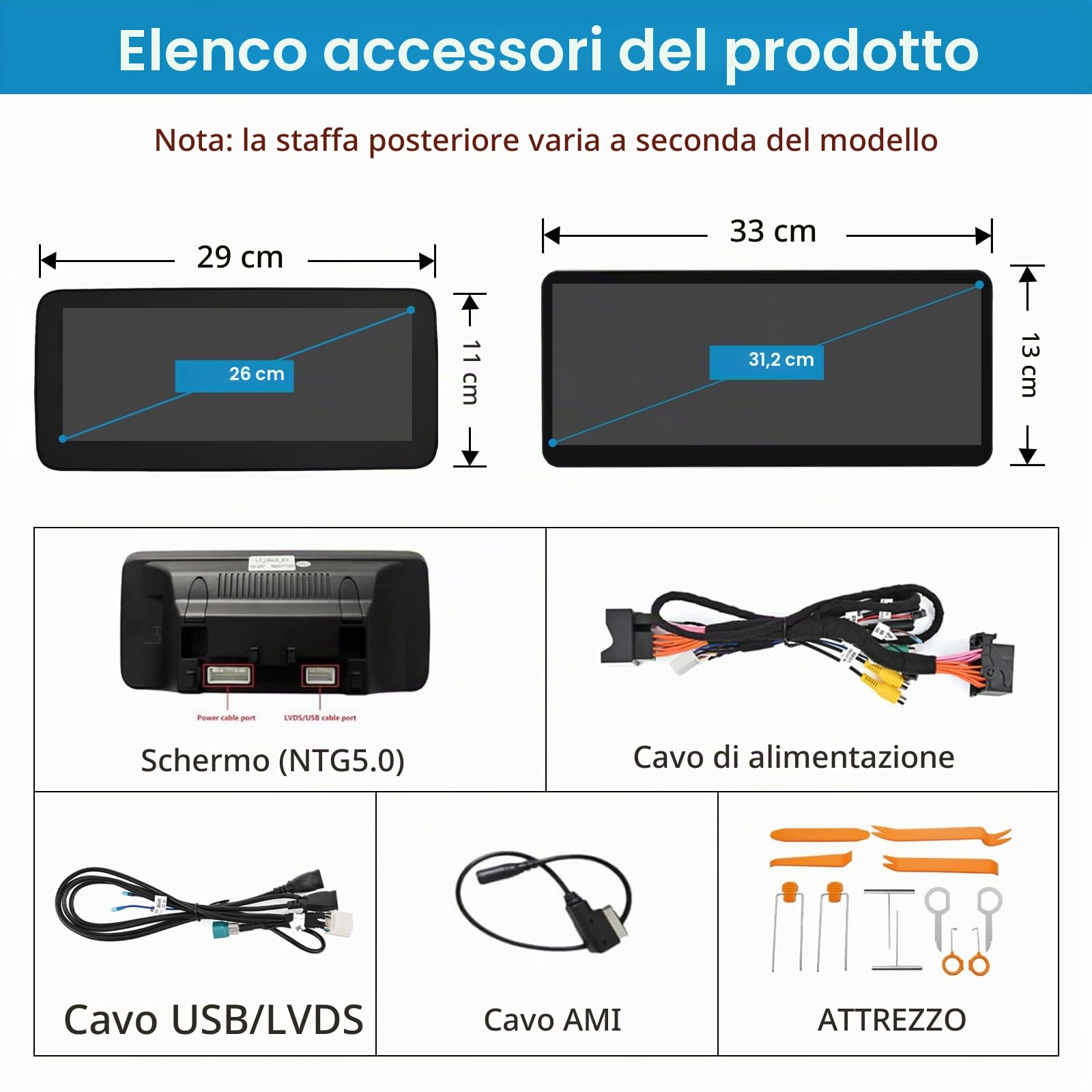 Autoradio touchscreen da 10,25 pollici per Mercedes Benz Classe A GLA CLA W176 C117 X117 X156 2016-2018 con NTG 5.0/5.1/5.2, supporta Apple Carplay/Android Auto/Mirrorlink