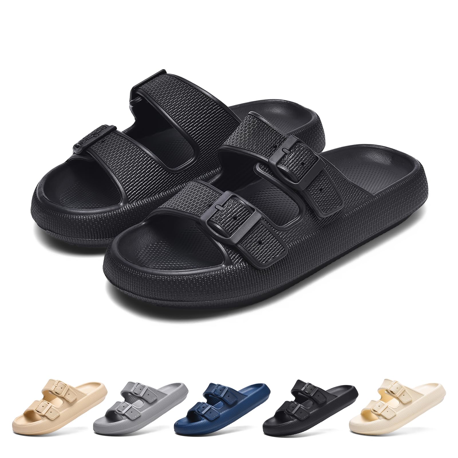 GemChve Ciabatte Donna Uomo Casa, Pantofole Estive Nuvola Piscina, Doccia Antiscivolo Comode Leggero 35-46 EU