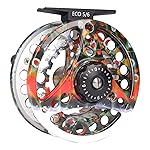 M MAXIMUMCATCH Maxcatch ECO Large Arbor Fly Fishing Reel (3/4wt 5/6wt 7/8wt) and Pre-Loaded Fly Reel with Line Combo (Brook Trout Fly Reel (Without Line), 3/4 Weight)