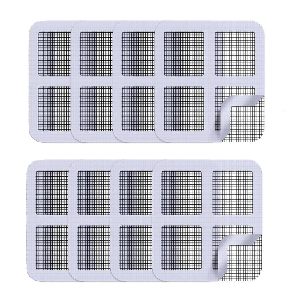 First Try Plastic Window Mosquito Net Repair | Fix Tape Patch Self Adhesive | Fiberglass Screen | Waterproof Mesh Film Ideal for Fixing Holes and Tears | Sticky Tapes Repair Tools | Grey–Square (Pack of 2) (B09TB4NHSW) Amazon Price History, Amazon Price Tracker