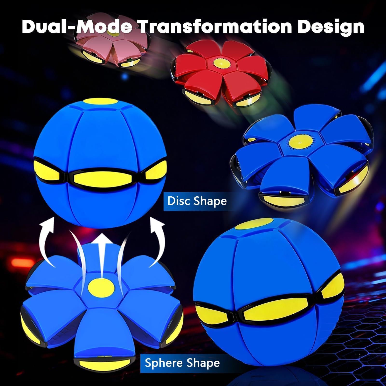 Wsndyjia Magic Bouncing Ball, Bouncy Pop Up Balls, Magical Flying Saucer, Family and Pet Interactive Toys - Image 3