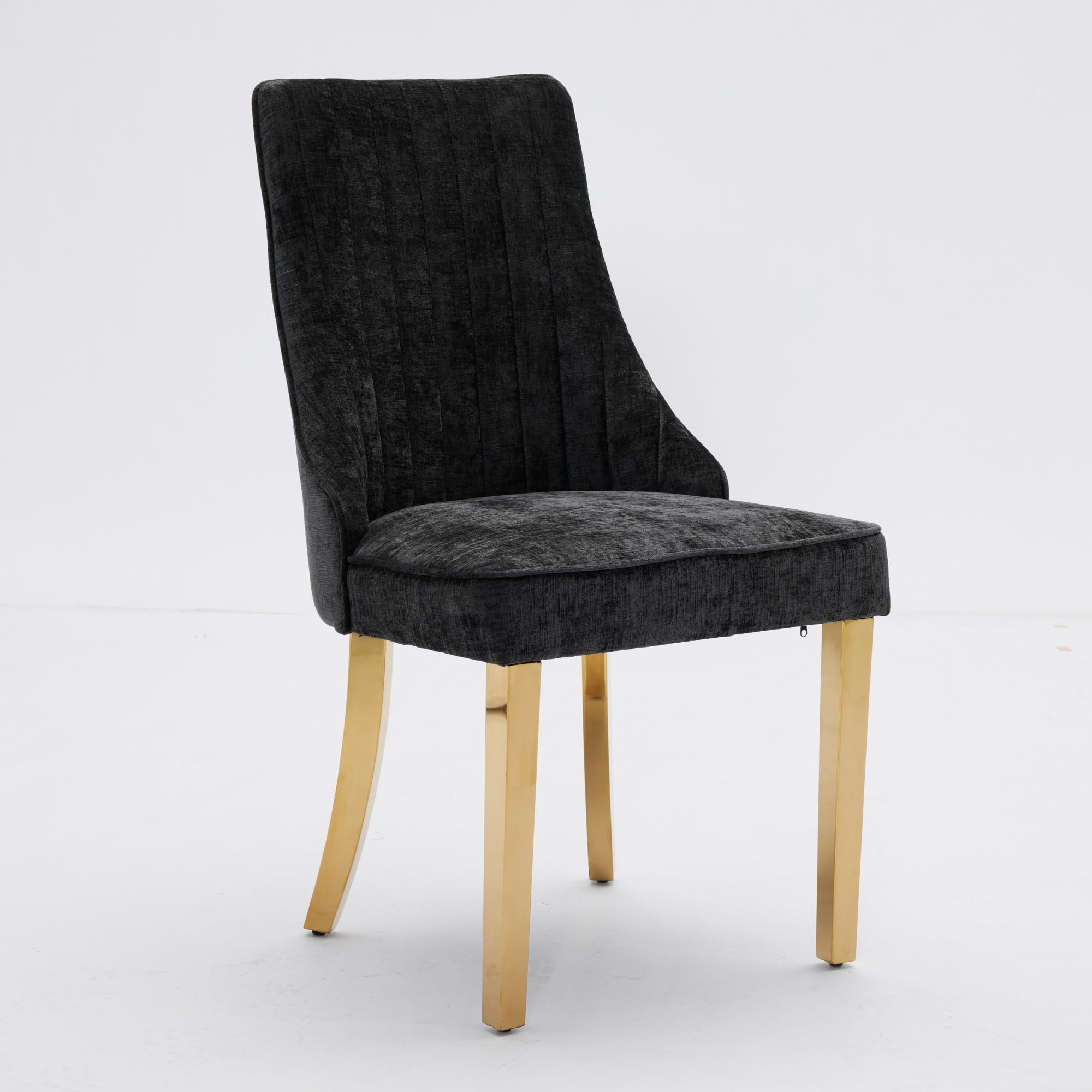 Fasba Silla de Comedor con Respaldo de Tela de Rayón Flocada - Soporte Lumbar Cómodo y Estructura Elástica Triple para Estilo de Vida Lujo Modelo FCLYD-W3223P339325