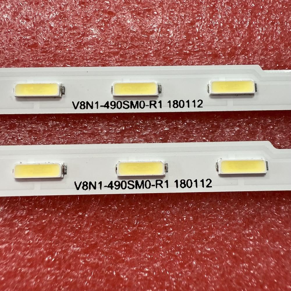 Tira De LED Compatible Fit For Samsung UE49NU7372 UE49N5500AU UN49RU7100F UE49NU7179U UE49NU7102K UE49NU7170U UE49NU7305K UE49NU7305 UE49NU7172U(2 set For 2 TV)