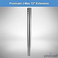 Vista 2 de Poste de extensión de acero inoxidable de 12 pulgadas para soportes de antena Proxicast J-Max (ANT-800-X12)