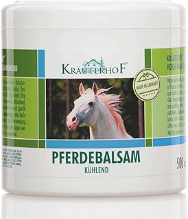 Kräuterhof, gel rinfrescante Pferdebalsam, per cavalli, barattolo da 500 ml, codice prodotto 10470 (J2/20) [etichetta in lingua italiana non garantita]