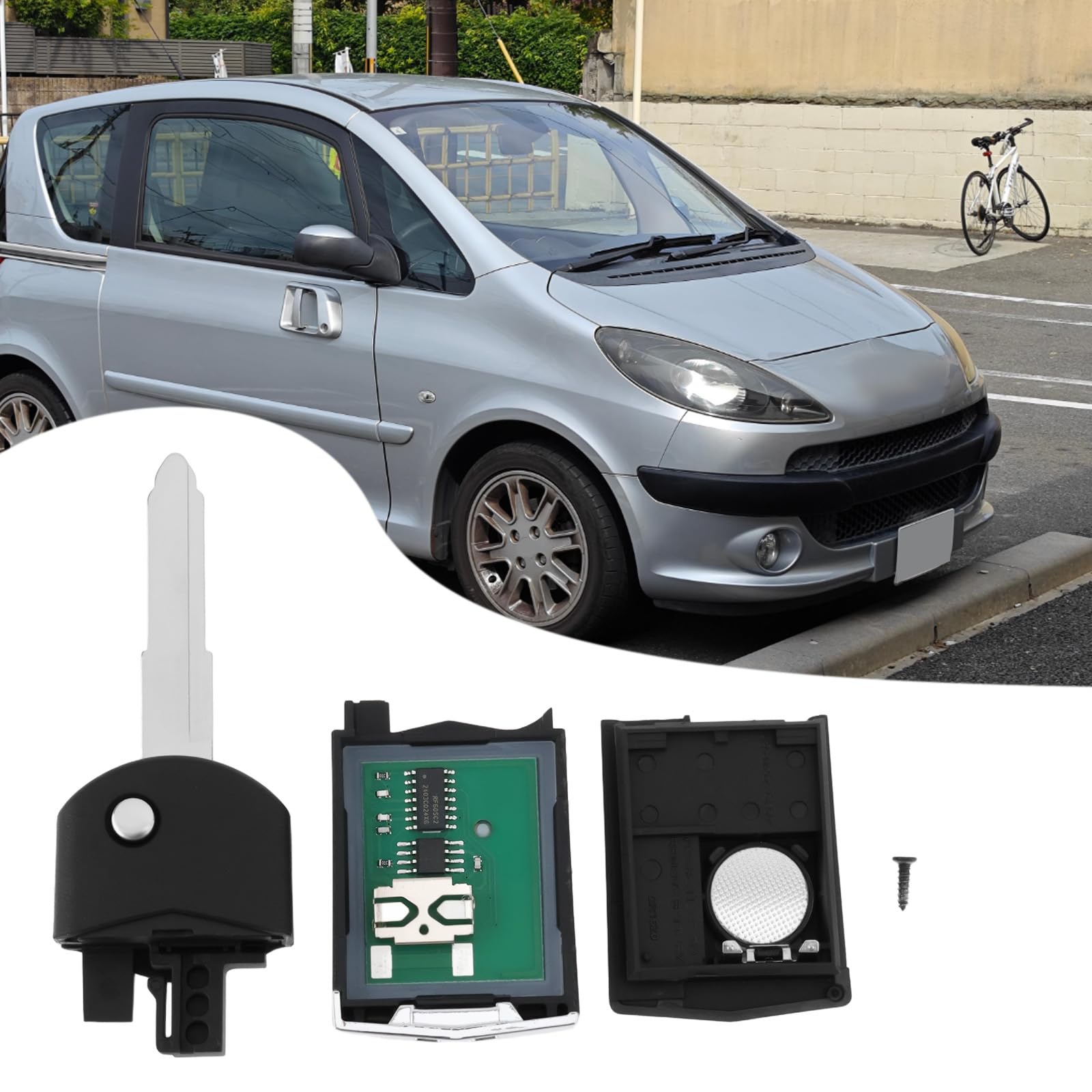 Télécommande autoradio clé 4D63 puce 2 boutons 41781 Compatible avec Mazda 3 5 6 CX7 (Maz24R)