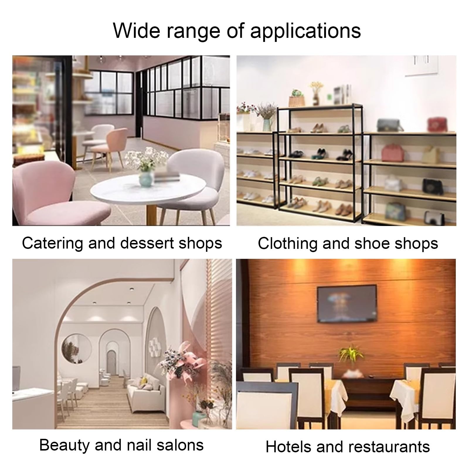 Bureau de réception moderne avec panneau perforé, support de registre de vente au détail, grand bureau pour bureau, entreprise, restaurant, beau salon, magasin de vêtements – Polyvalent et fonctionnel