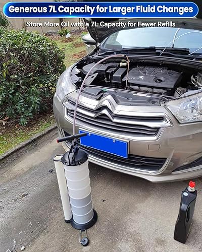 Miniatura 2 de ATPEAM Extractor de líquido al vacío para cambiador de aceite, extractor de aceite de motor, cambiador de aceite, extractor de líquido al vacío