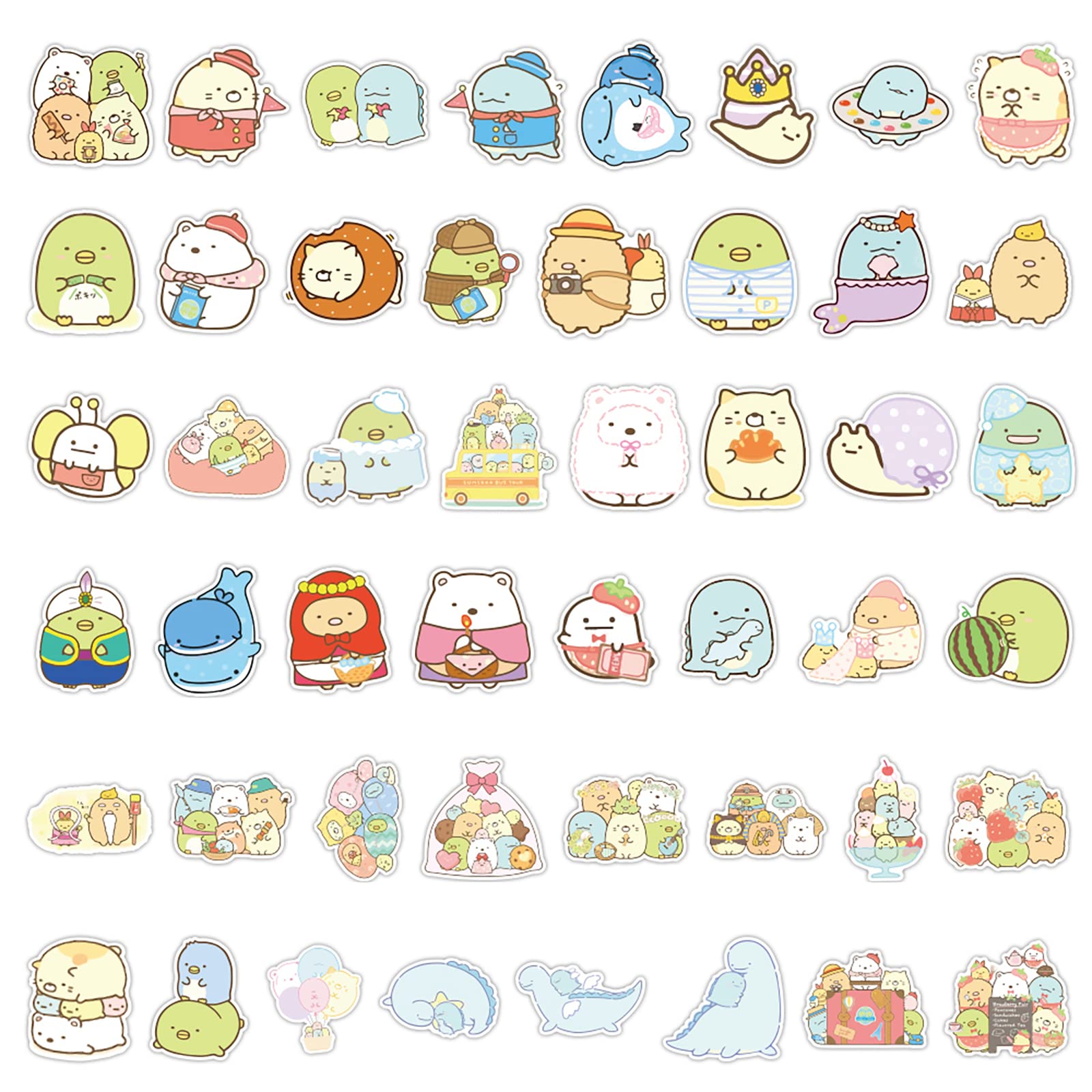 Amazon.co.jp: 100枚forすみっこぐらし シール セットかわいいアニメ