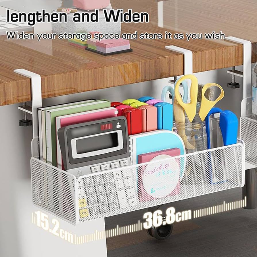 ⭐1点限り⭐ テーブル下吊り下げマガジンとドキュメントオーガナイザー Amazon | デスクサイドストレージ吊り下げ テーブル下収納