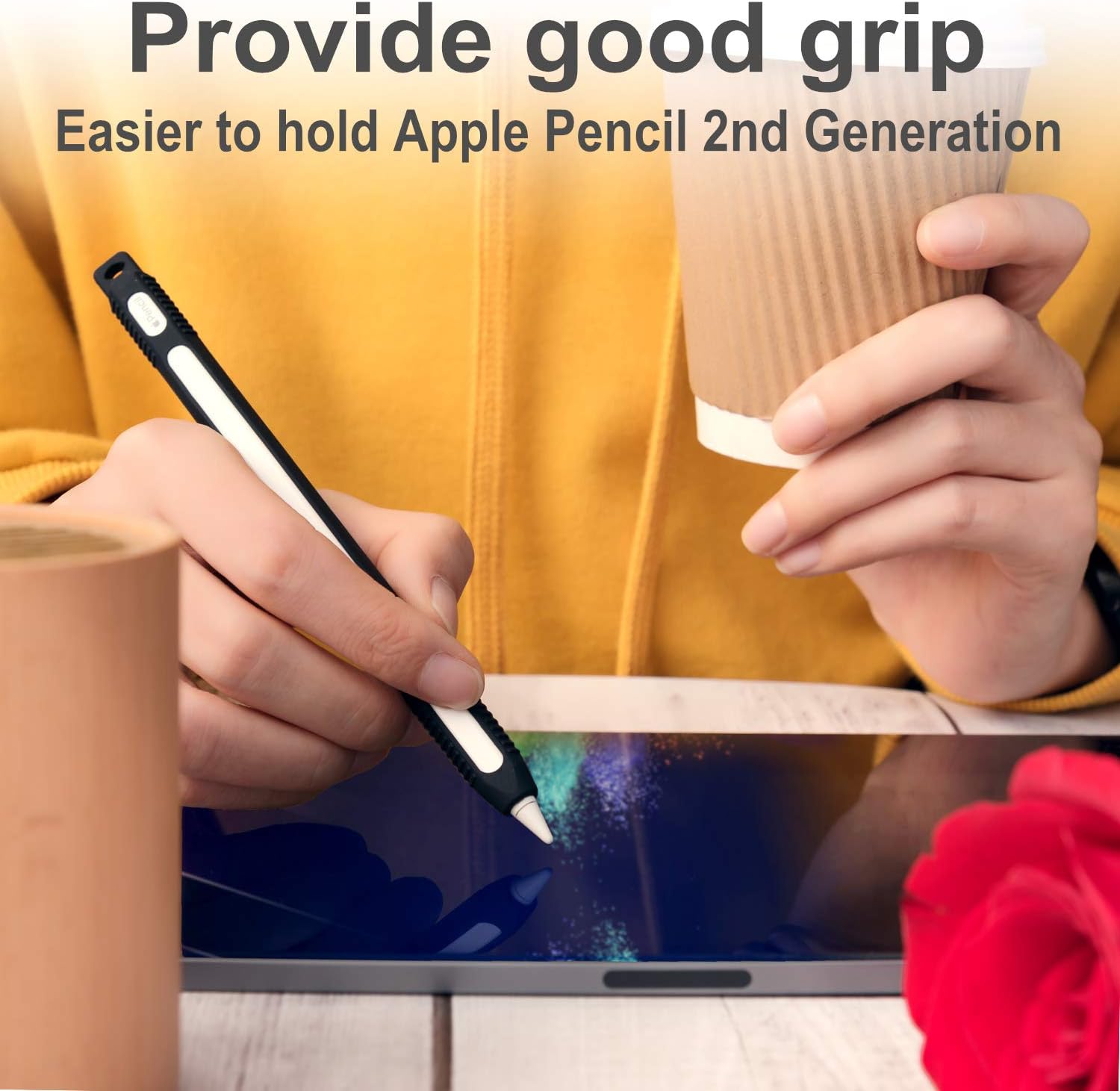2 Pack Silicone Holder Case for Apple Pencil 2ed Generation from ColorCoral