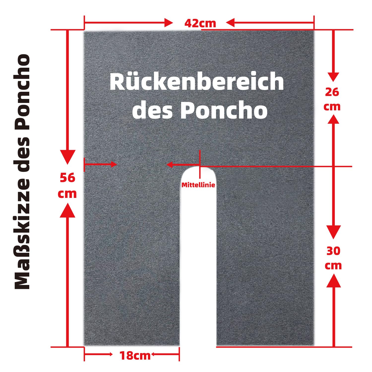 Glamexx24 Poncho de Punto para Mujer, Color Liso, de Punto Fino, XXL, Jersey Elegante, Estilo y Comodidad para Primavera y otoño, Fabricado en Italia, Rojo, L-XL