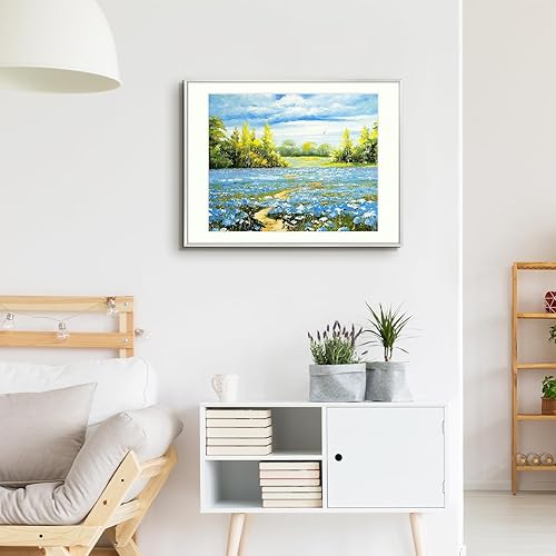 Vista 361 de Golden State Art - Marco de fotos de aluminio satinado clásico de 8 x 10 con alfombrilla de color marfil para fotos de 5 x 7 y cristal real, Dorado