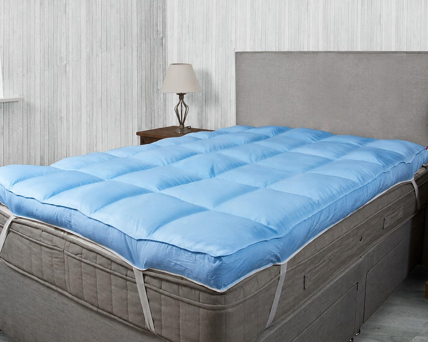 3000 GSM Ultra Thick Mattress Topper King Size 72x78 Inch Mint Green | Quilted Pillow Top Mattress Pad with Elastic Corner Straps-image-34