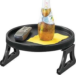 Collections Etc Clip On Sofa Armrest Side Tray Table