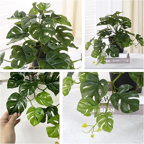 Vista 132 de Decoración de plantas artificiales de diente de león, flores de plástico falsas, arbustos, hierba para interiores y exteriores, hogar, jardín, boda