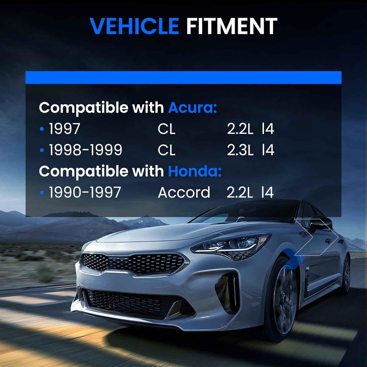 513098 Front Wheel Bearing and Hub Assembly Compatible with Acura CL 1998-1999 L4 2.3L GAS, Compatible with Honda Accord 1990-1997 L4 2.2L GAS, 4-Lug 2PCS