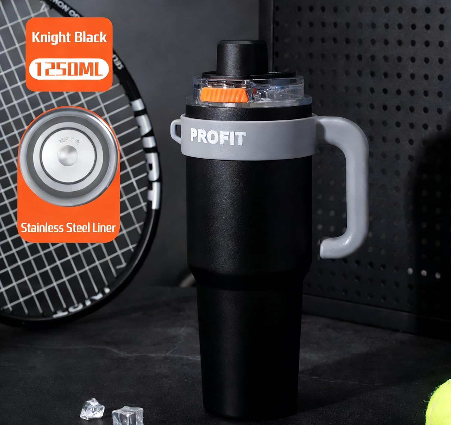 New Stainless Steel Extra Large Capacity Sports Ice Cup, Cold & Heat Retention Kettle with Straw, Car Water Cup, Large Size - Image 5