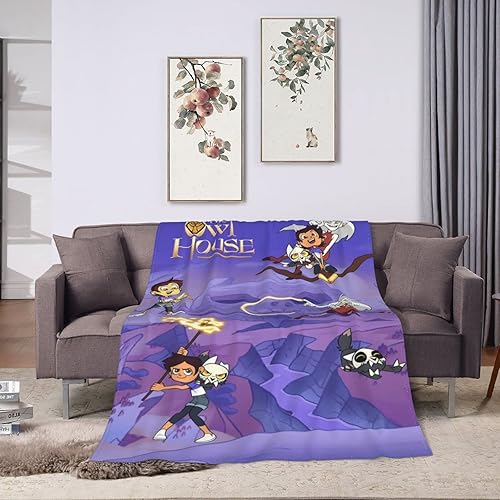 Miniatura 8 de atgzfdr The Owl - Manta de casa de anime, ultra suave, de franela ligera, para sofá, cama, uso en todas las estaciones, 40 x 30 pulgadas