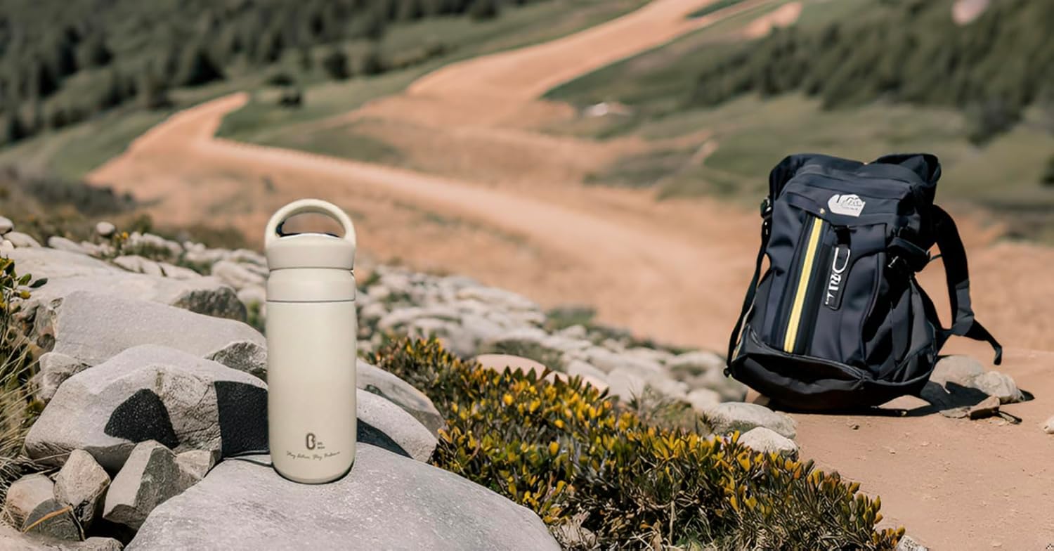 Dr.mito Thermo bottle Vacuum-Sealed, Sweat-Proof, Durable Stainless Steel with Sleek Design, Ideal for Outdoor Adventures White - Image 8