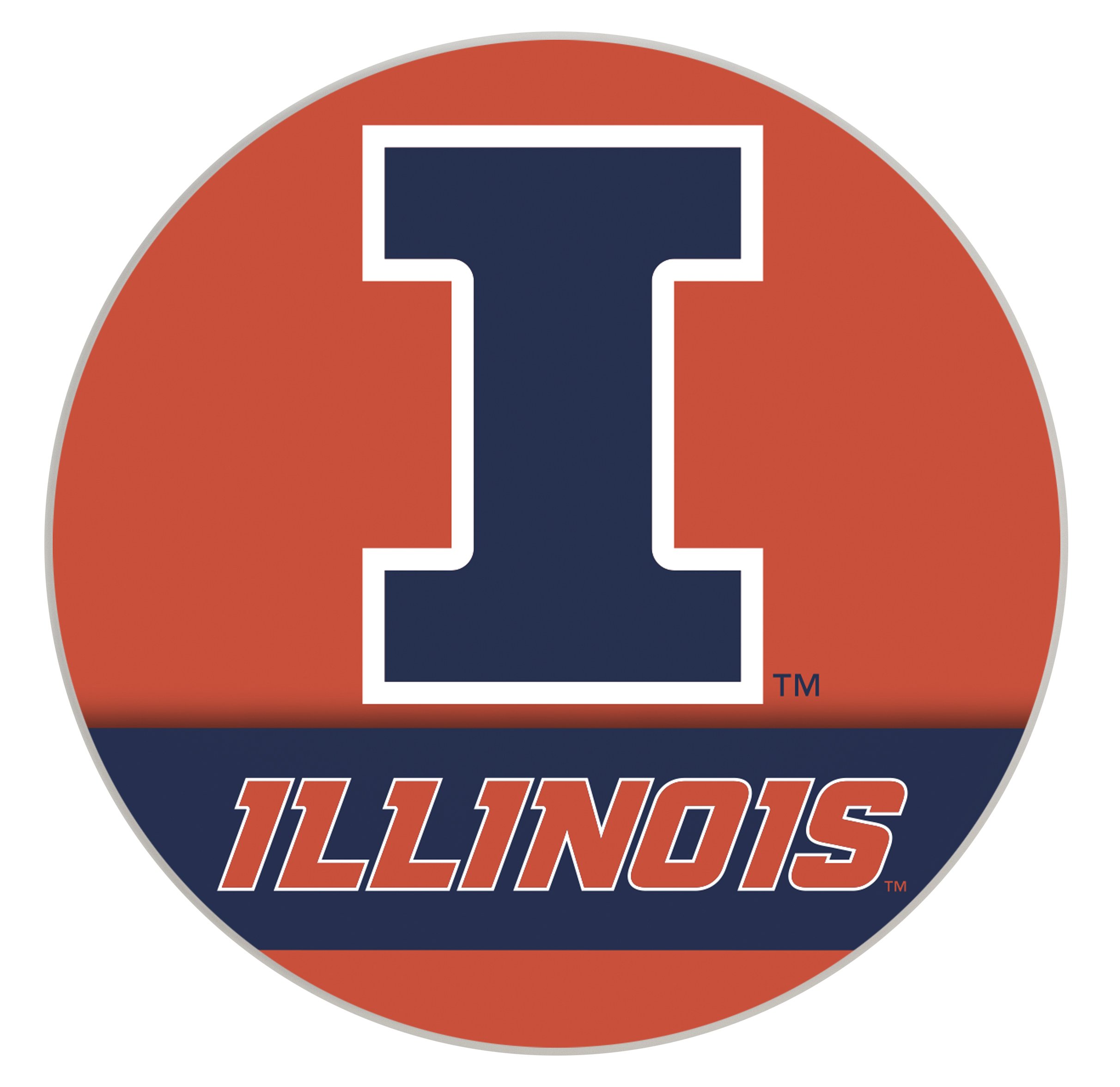 Illinois Fighting Illini Paper Coaster 4 Pack Officially Licensed Collegiate Product