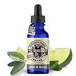 Mountaineer Brand Natural Beard Oil with Lime & Sage Scent | Made in West Virgina | Hydrates, Moisturises, Softens & Conditions for Beard Growth | Treats Dry Itchy Beards for Men | 2oz
