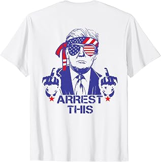 Trump Arrest This Funny Trump 2024 Convicted Felon (on Back) T-Shirt