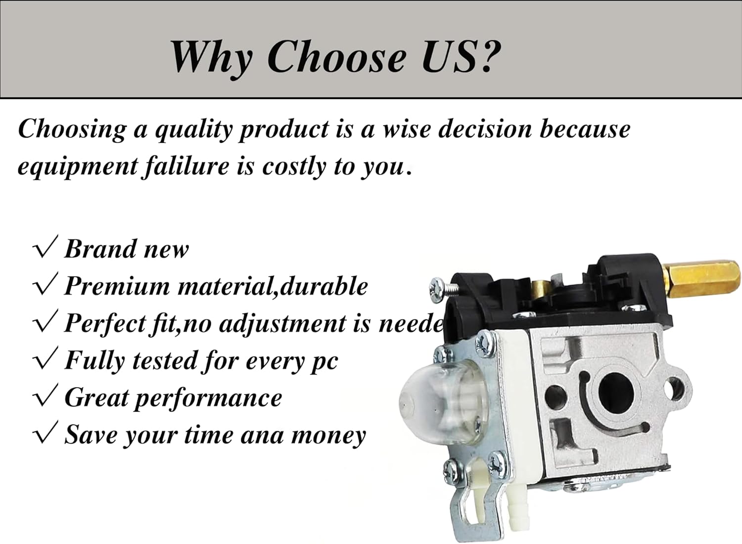 Carburetor Compatible for Echo HC-150 21.2CC Gas 2-Stroke Cycle Hedge Trimmer with 21" BAR and Fit for Echo SRM 210 SRM-210 SRM 230 GT200R Carburetor