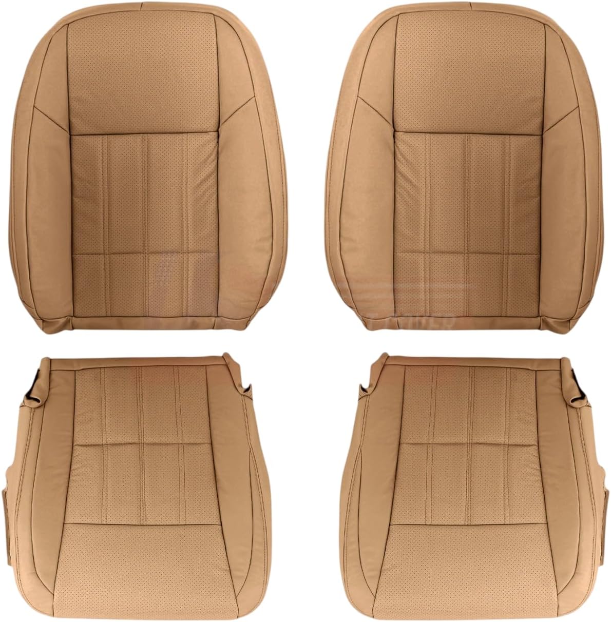 2016-2018 fits Lexus ES 350 Leather Perf. Front Replacement Seat Covers Flaxen