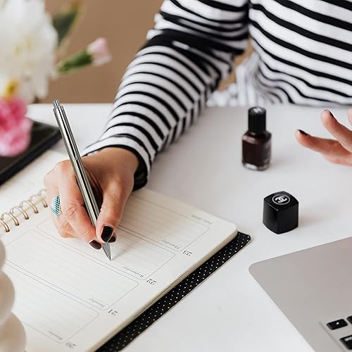 Miniatura 5 de Lanier Pens Schmidt - Bolígrafo de punta redonda sin tapa, color plateado