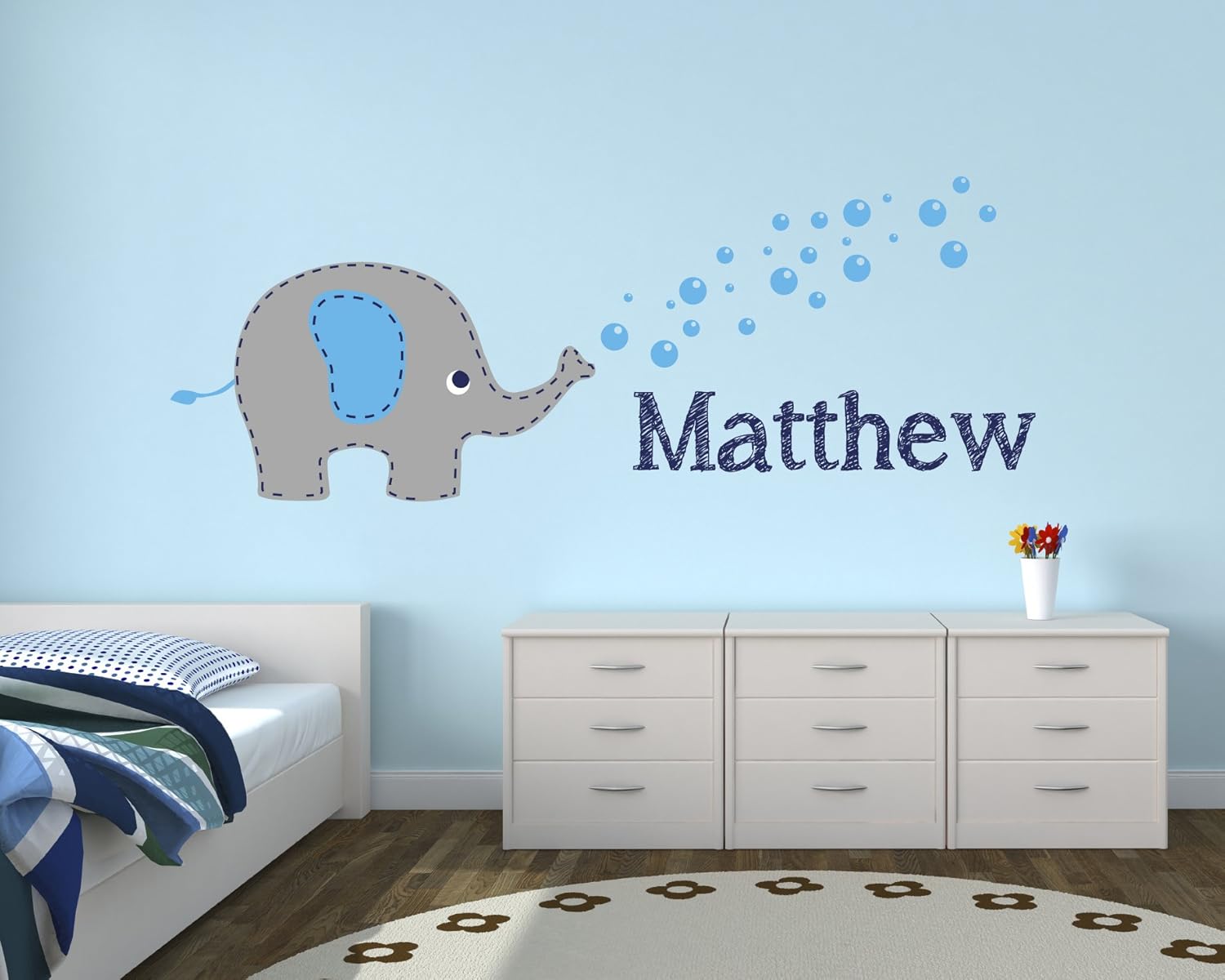 elephant themed nursery for boy