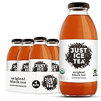 Vista 18 de Just Ice Tea Té helado orgánico, botellas de vidrio de 16 onzas líquidas (té de hierbas de hibisco de bayas, paquete de 12)