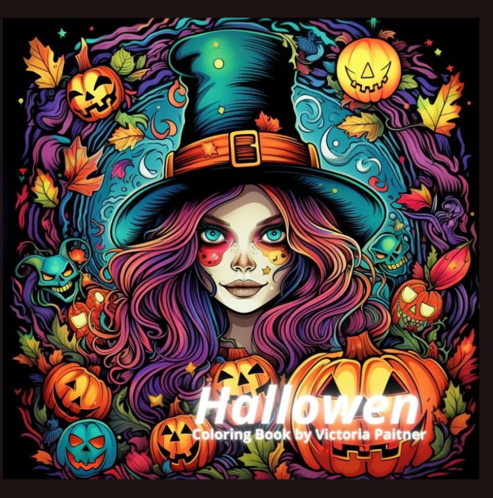 Halloween Coloring Book For Teenagers and Adults: 102 Scary Coloring Pages | Get Into a Spooky Mood with Pumpkins, Witches, and Skeletons