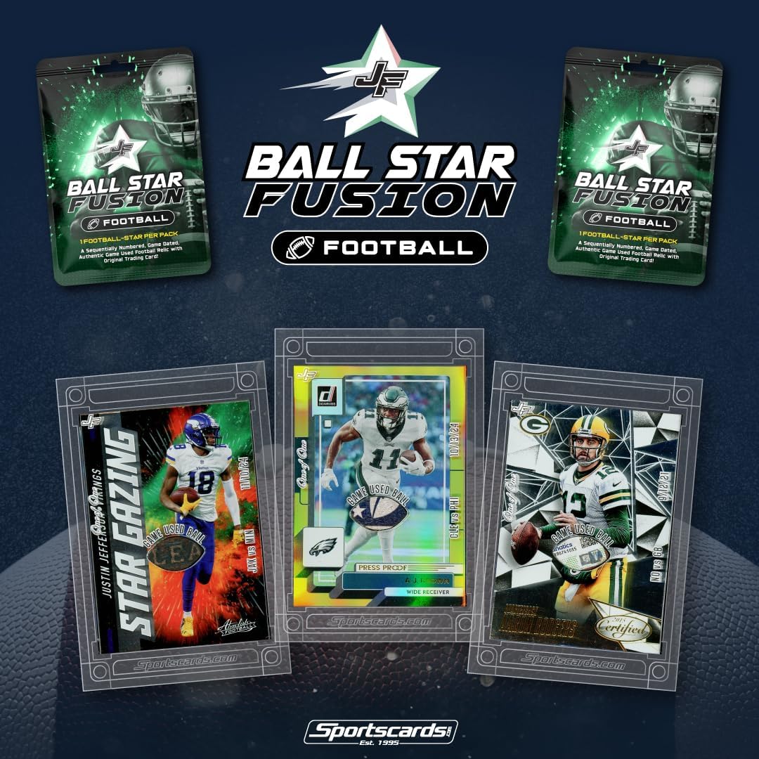 2025 Jersey Fusion Ball Star Football Trading Card Pack
