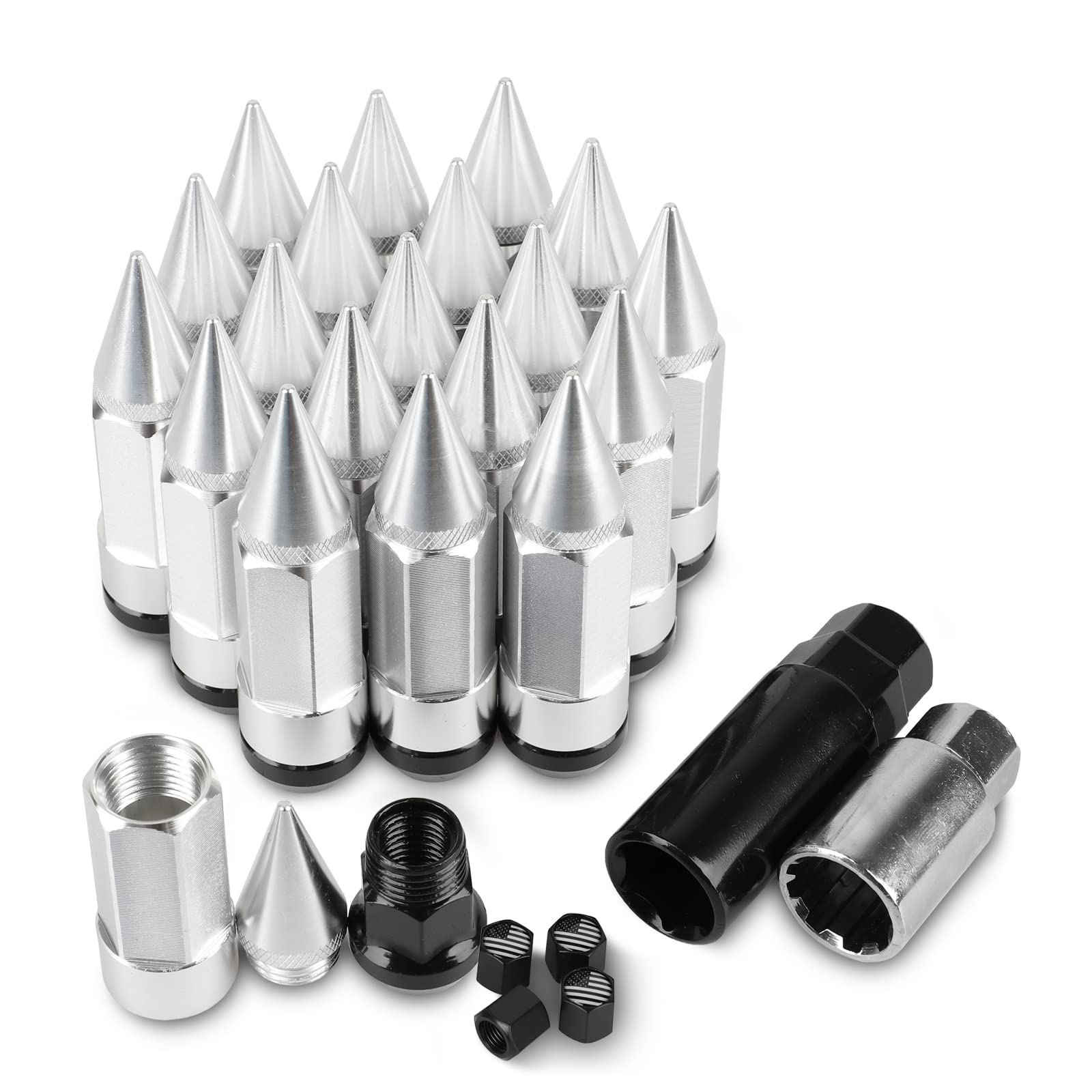 20 PCS Lexus RX 350 2021-2023 Lug Nut Covers – Hexagon Plastic Caps, Anti-Rust, Includes Tool