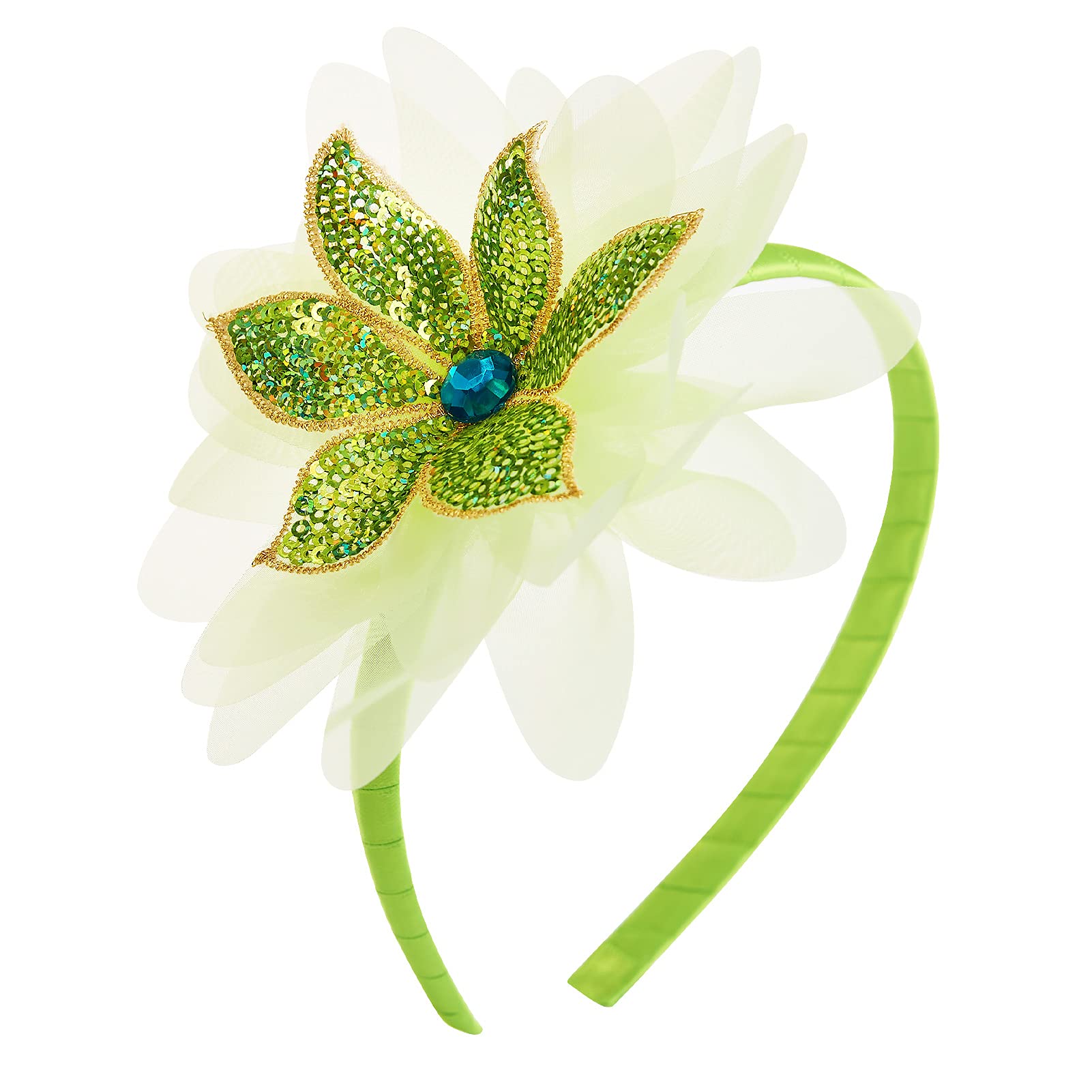JiaDuo Women Princess Headband Green Flower Headwear Hair Accessories