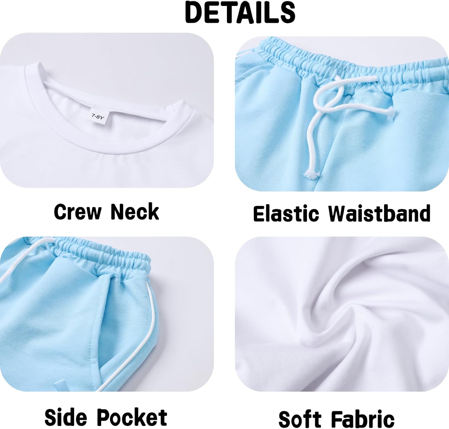 Tween Girls Clothes Short Sleeve Graphic T-Shirt Top + Bow Knot Pants 2 Piece Outfit Set, Size 7-14Years - Image 6