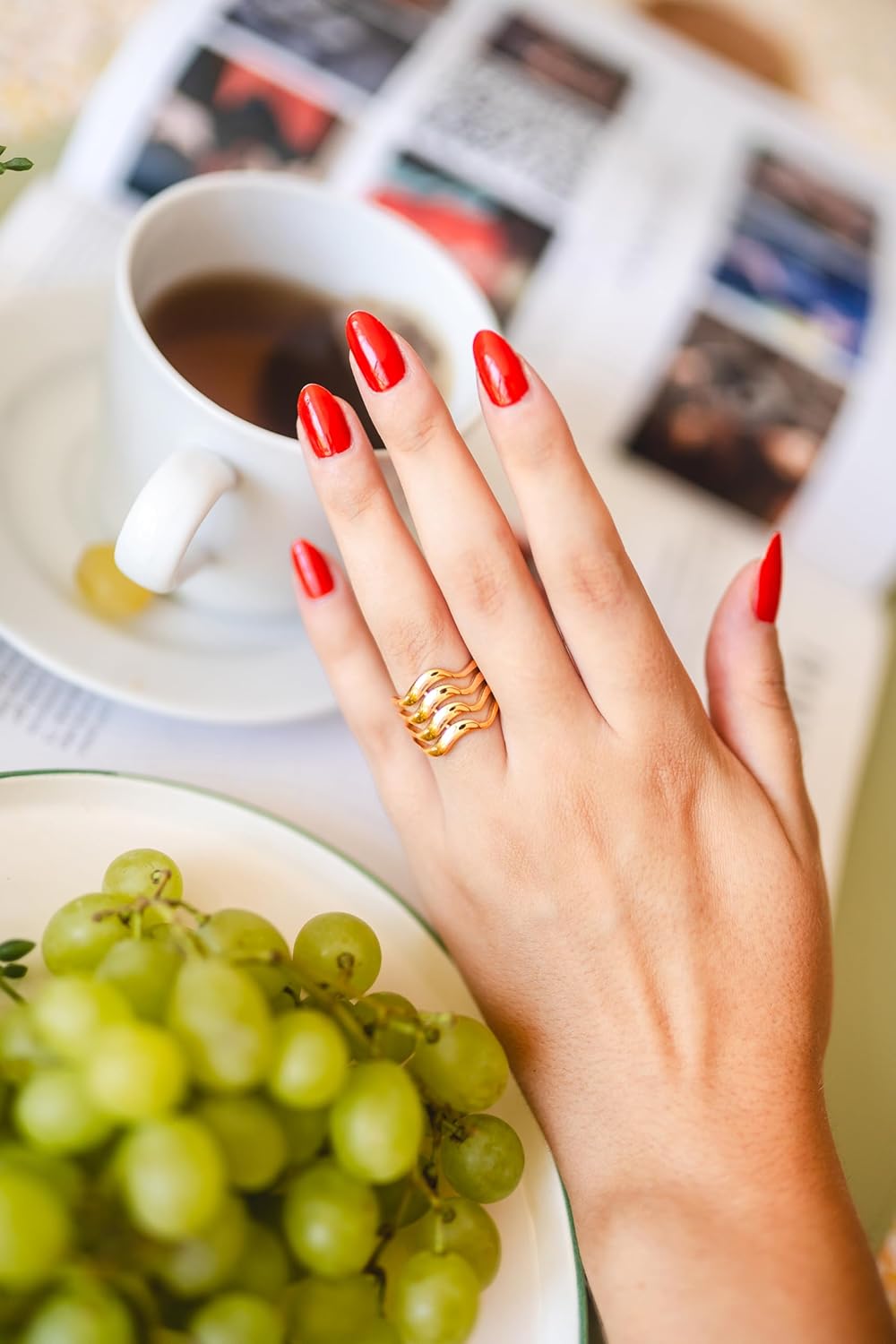 Wave Ring, Sea Wave Ring, Adjustable Ring, Silver Ring, 925 Silver Jewelry, Handmade Jewelry, Unique Gift, Gift for Her, Gift for Him, Birthday Gift - Image 8