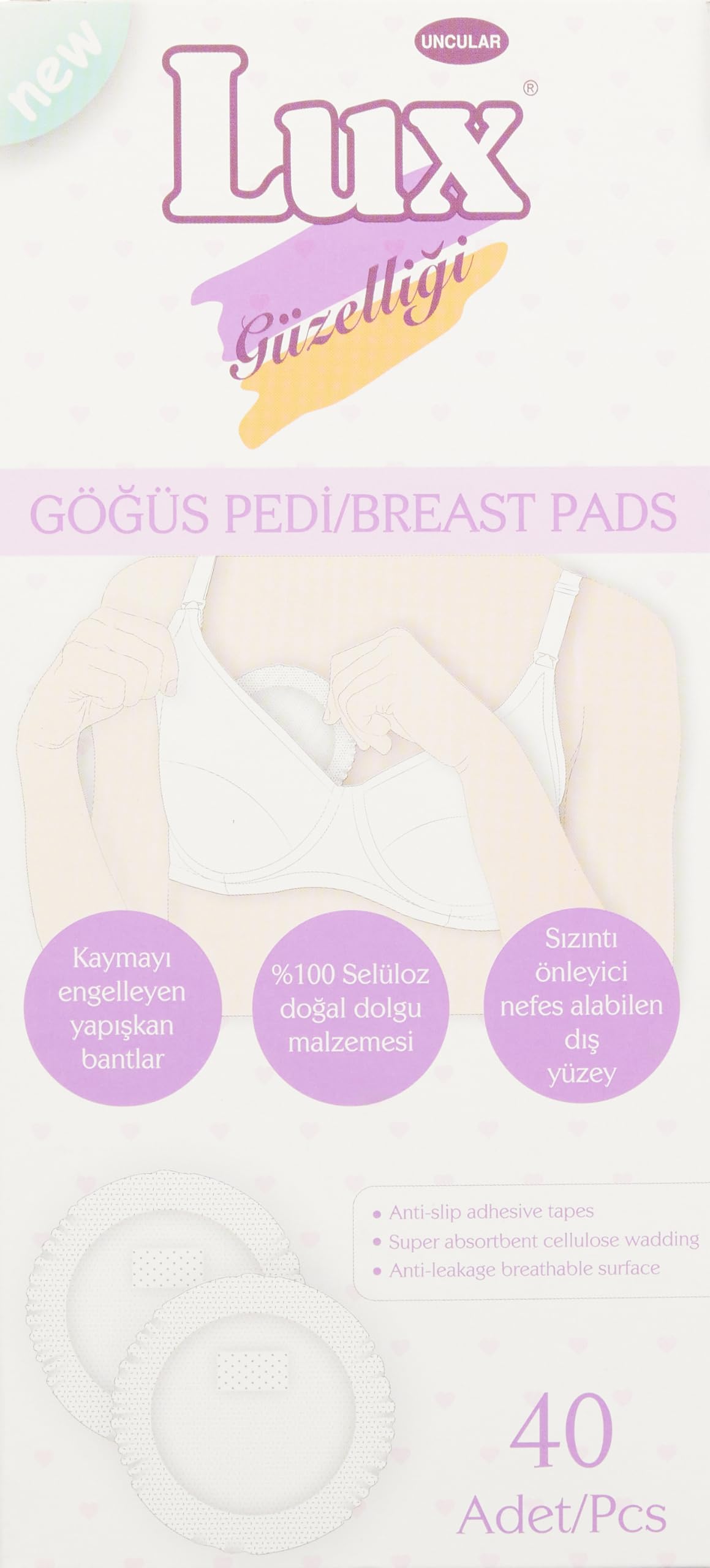 LUX göğüs pedi 40'lı