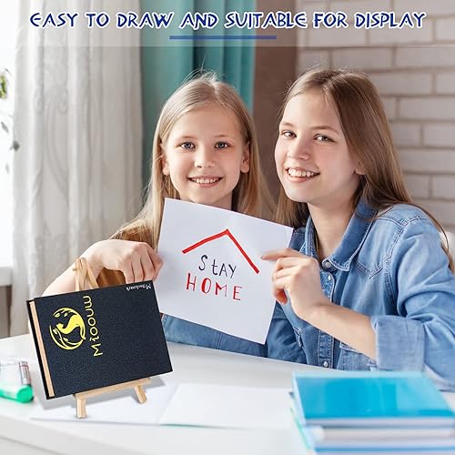 Miniatura 4 de Paquete de 30 caballetes altos de madera, caballetes de mesa, caballetes de mesa, caballete de pintura para manualidades, caballete de madera